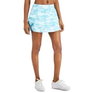 ID Ideology Women's Active Flounce Skort, Camo Aquatone Size L